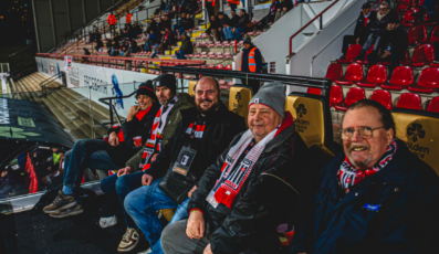 Les grands gagnants du concours "Golden Seats" contre Gent B.